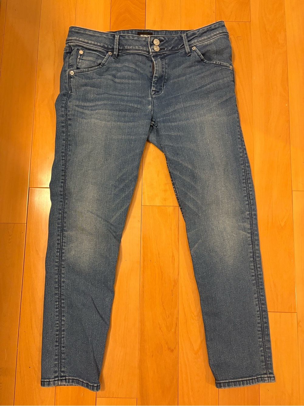 Hudson Collin Flap Pocket Skinny Crop Jeans
